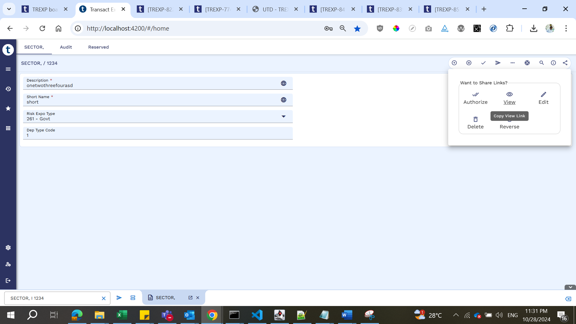share links to others